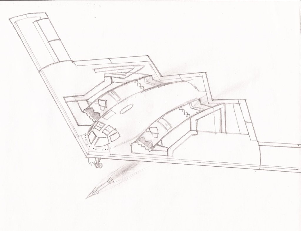 1024x786 Da B2 Stealth Bomber By Chokerwolf