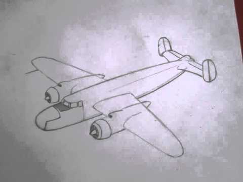 480x360 How To Draw Military Vehicles B 25 Mitchell
