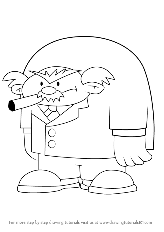 566x800 Learn How To Draw Mr. Boss From Kids Next Door (Codename Kids