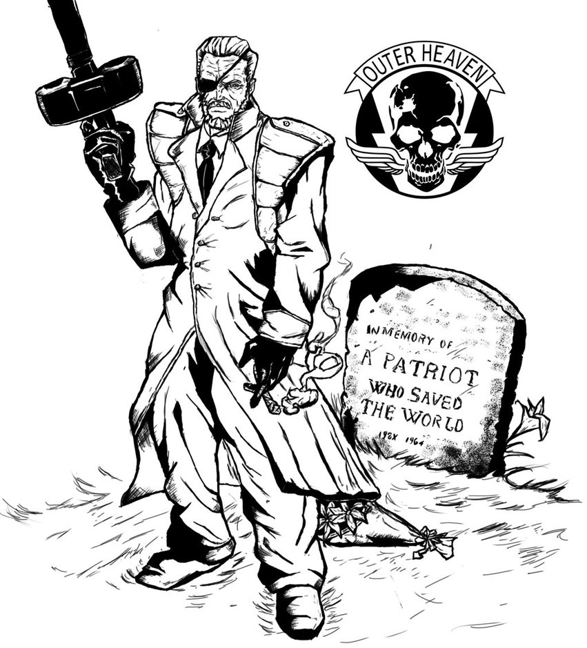 851x939 Old Big Boss Drawing By Diegoe05