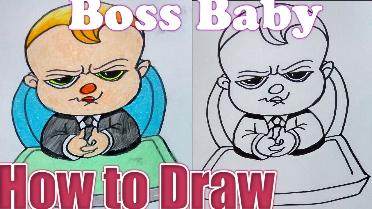 1280x720 How To Draw A Baby Easy The Boss Baby How To Draw Boss Baby