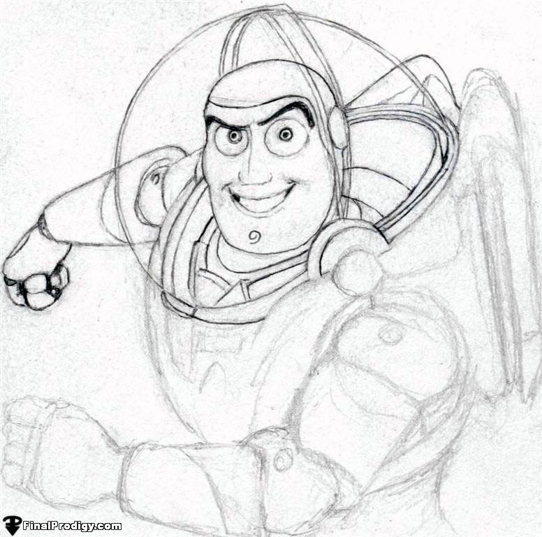 776x768 How To Draw Buzz Lightyear, Toy Story