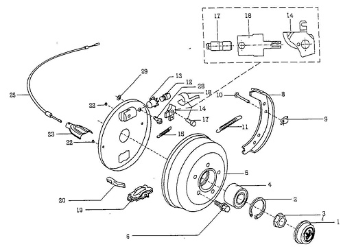 500x366 Bpw Brake Shoe Axle Repair Kit