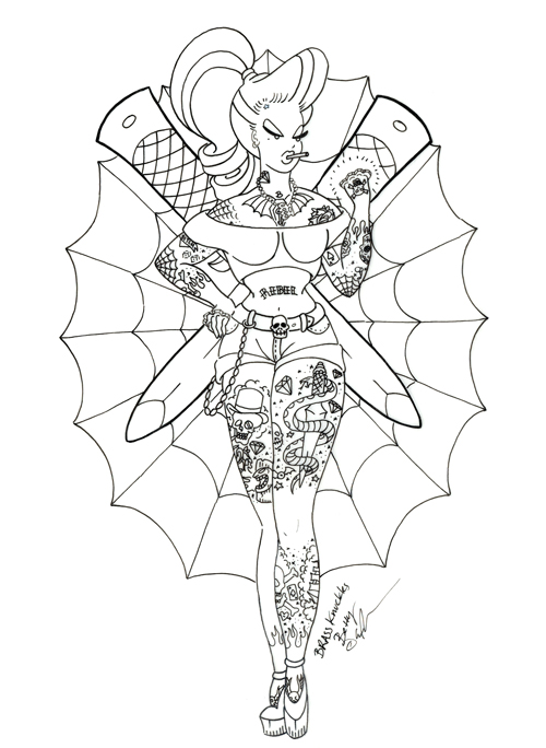 500x684 Brass Knuckles Betty W.i.p4 By Mummyslittlemonster