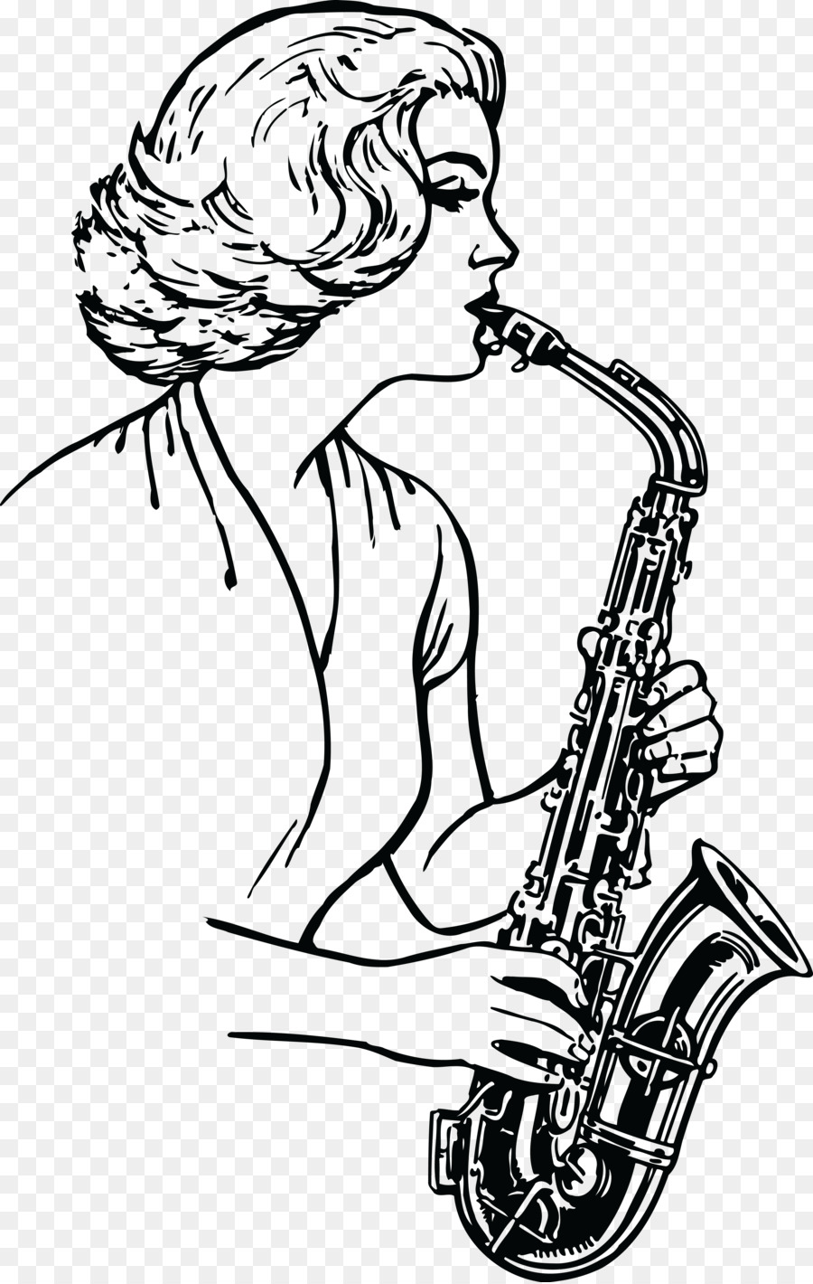 900x1420 Saxophone Drawing Musical Instruments Brass Instruments