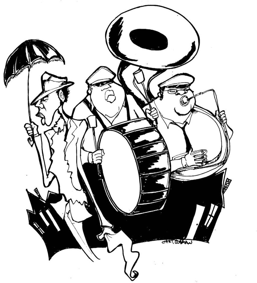 852x938 Brass Band By Sketchoo