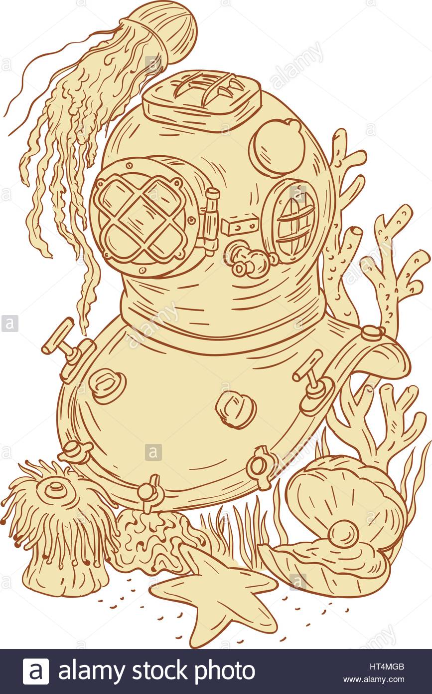 867x1390 Drawing Sketch Style Illustration Of A Copper And Brass Old School