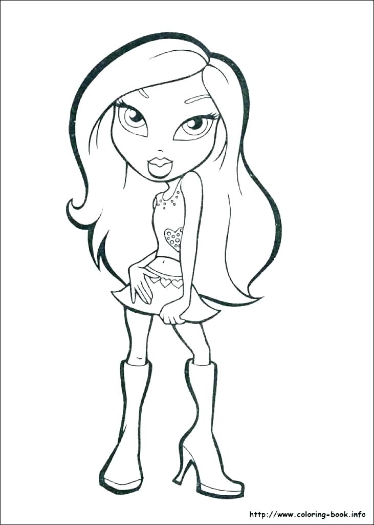 731x1024 Bratz Coloring Page Coloring Pages Online Coloring Pages Coloring