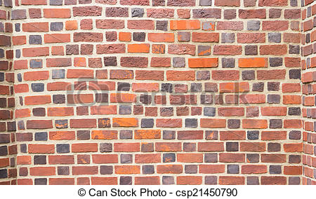 450x284 Background Of Red Brick Wall Pattern Texture. Stock Illustration