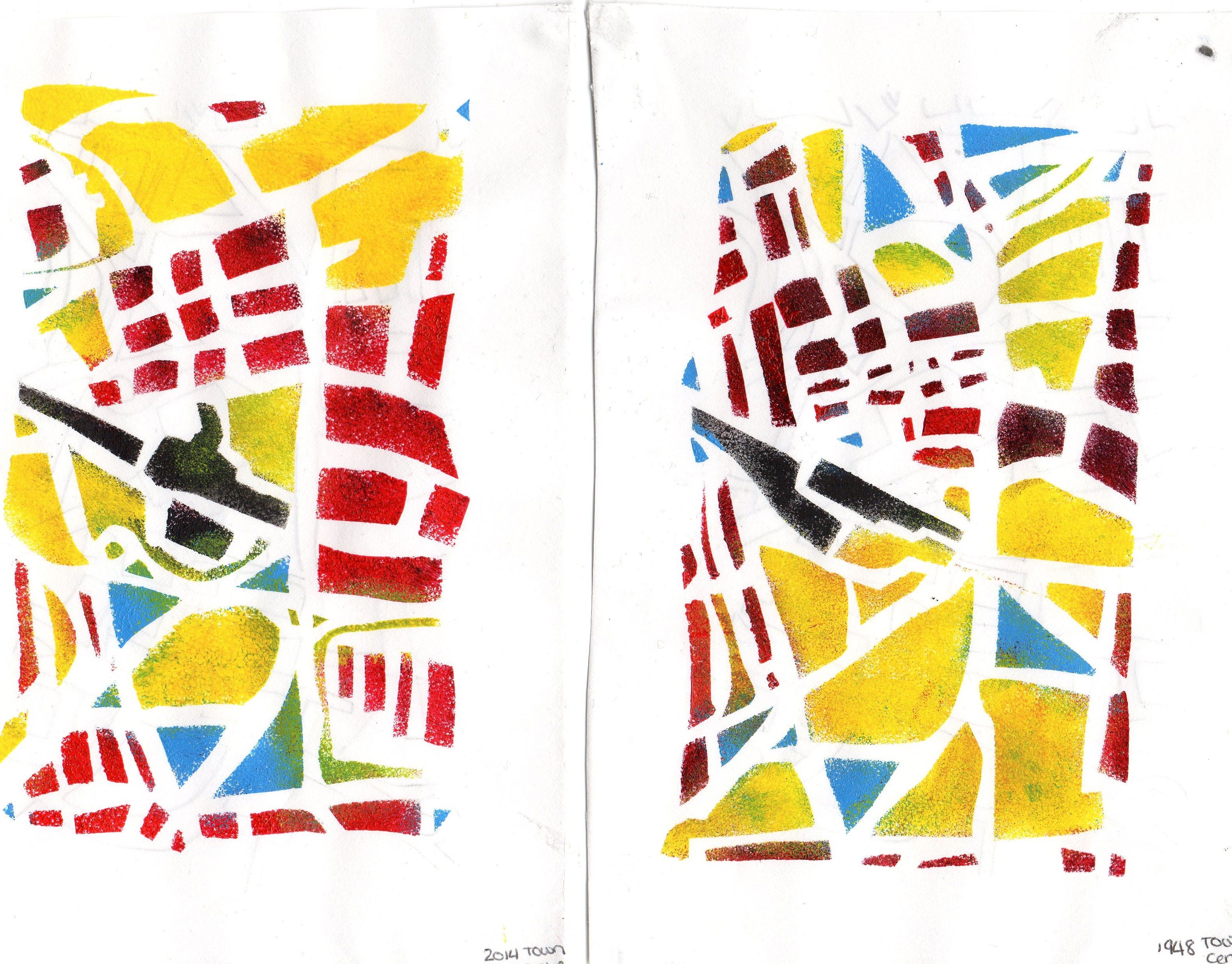 3161x2472 Brief Drawing In The Enviroment Acrylic Stencil Of The Train