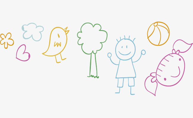 650x400 Hand Drawing, Simple Pen, Children's Painting, Vector Png