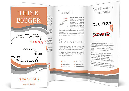 425x303 Man Drawing Success Meaning Brochure Template Amp Design Id