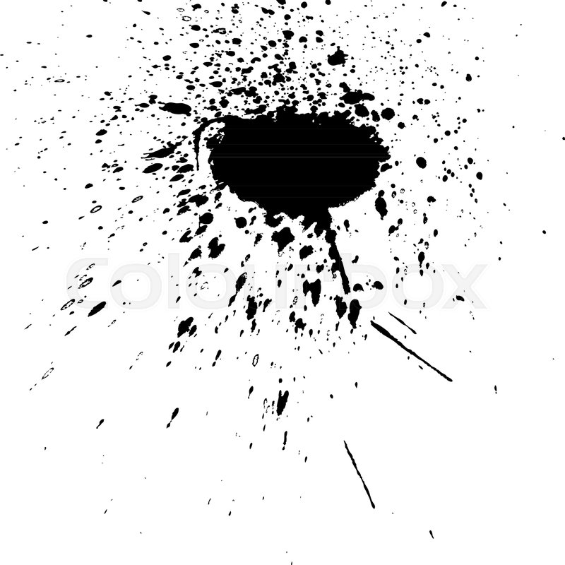 800x800 Black Ink Paint Explosion Splatter Artistic Cover Design Sketch