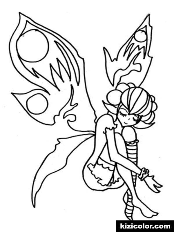 600x800 Fairy With Broken Wings Is Sad Pages