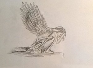 300x220 Broken Wings Drawings Fine Art America