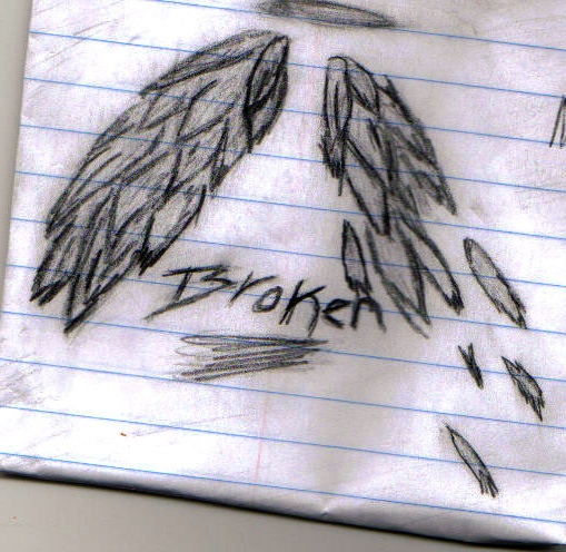 509x496 Broken Wings Tattoo By Nighthowler36