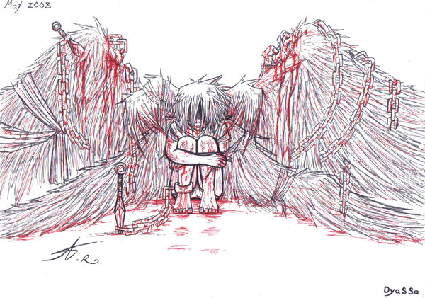 600x421 Broken Wings By Ryumeh