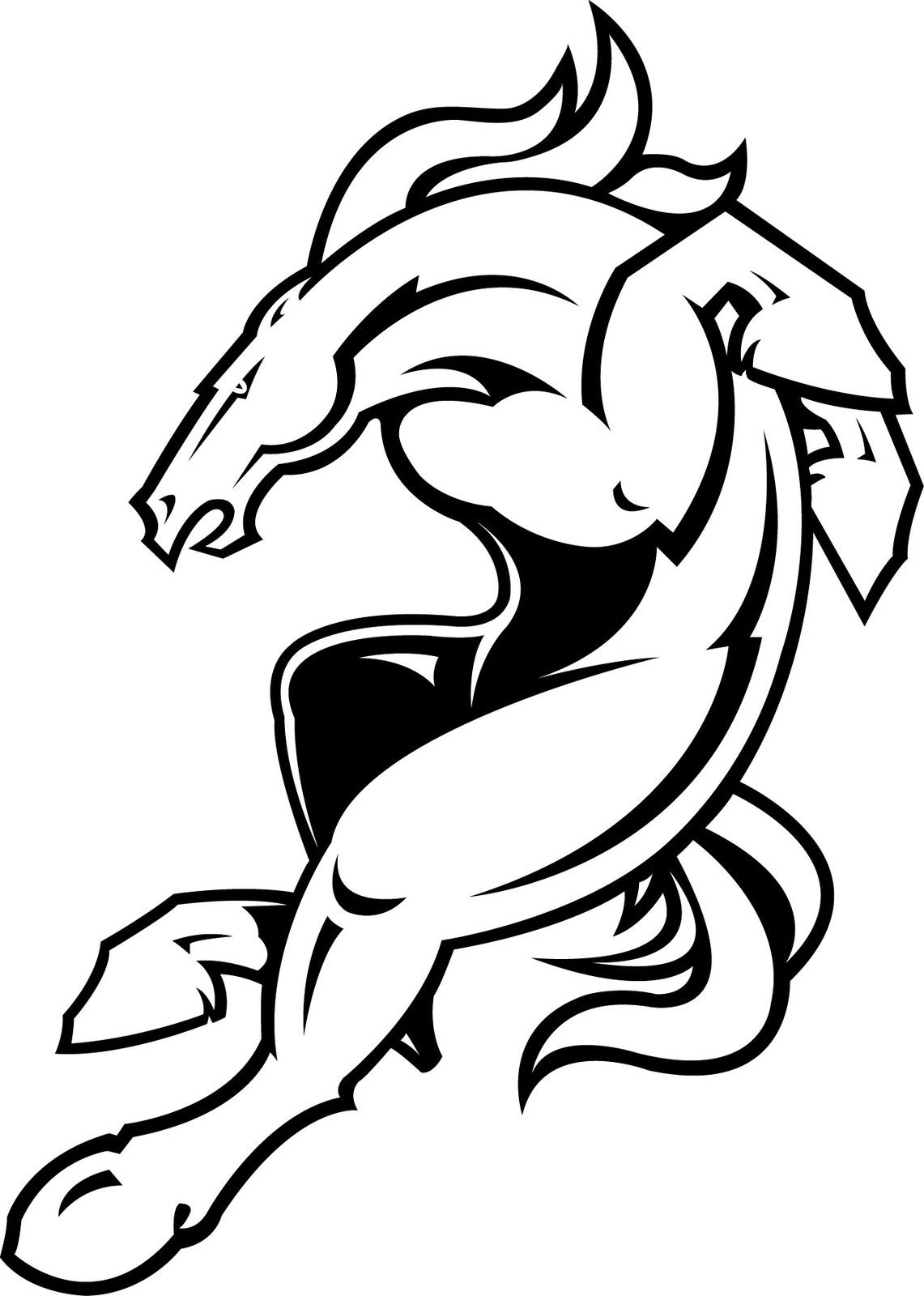 1141x1600 Pretty Broncos Coloring Pages Wonderful Perspective Bronco