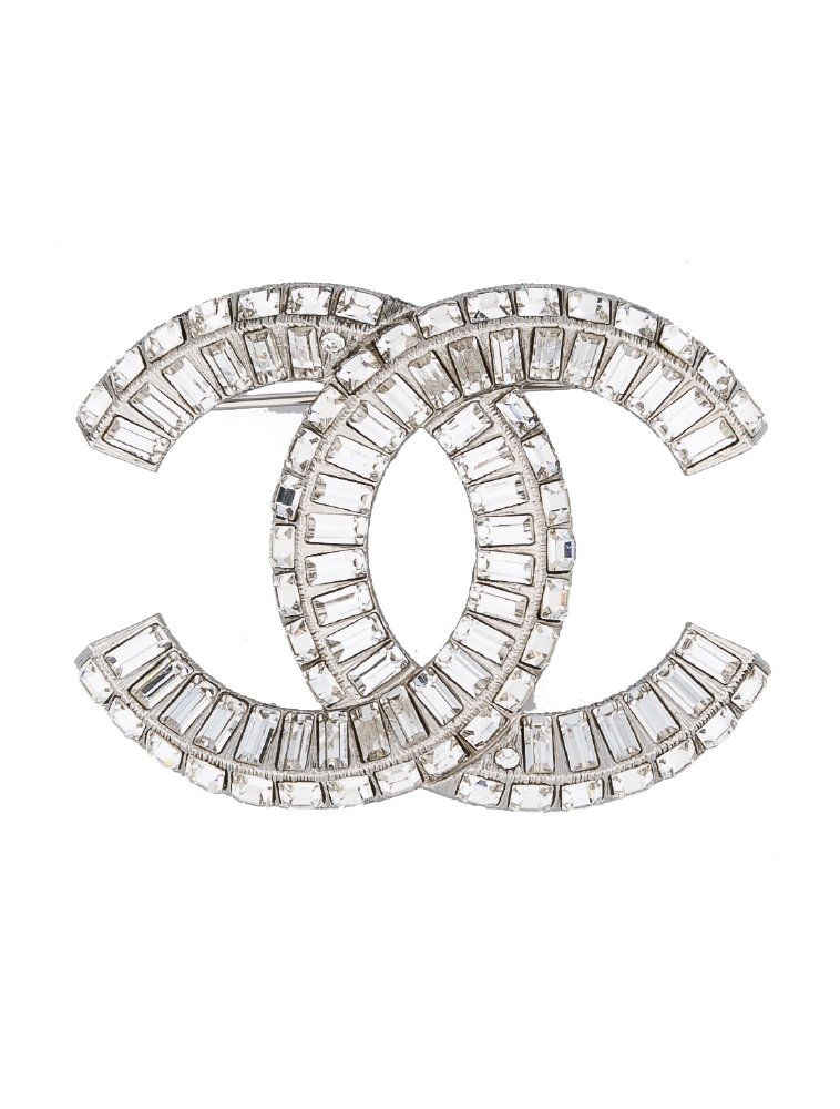 758x1000 Chanel Cc Strass Brooch