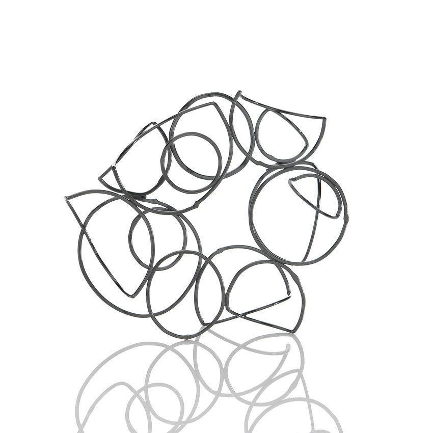 850x850 Line Drawing Brooch, Sterling Silver, 2010, Image By Hank Drew