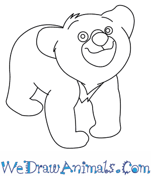 300x350 How To Draw Koda From Brother Bear