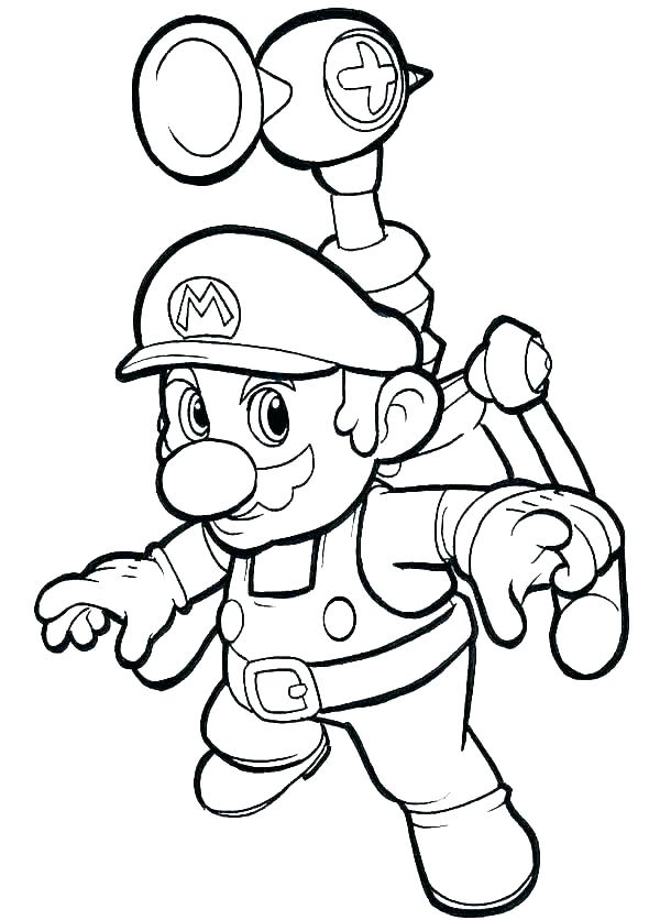 600x836 Printable Mario Coloring Pages Bros Brother Brothers Super 3 Book
