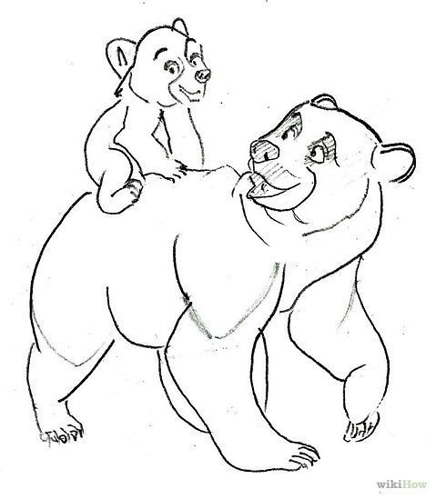 479x549 Brother Bear Draw