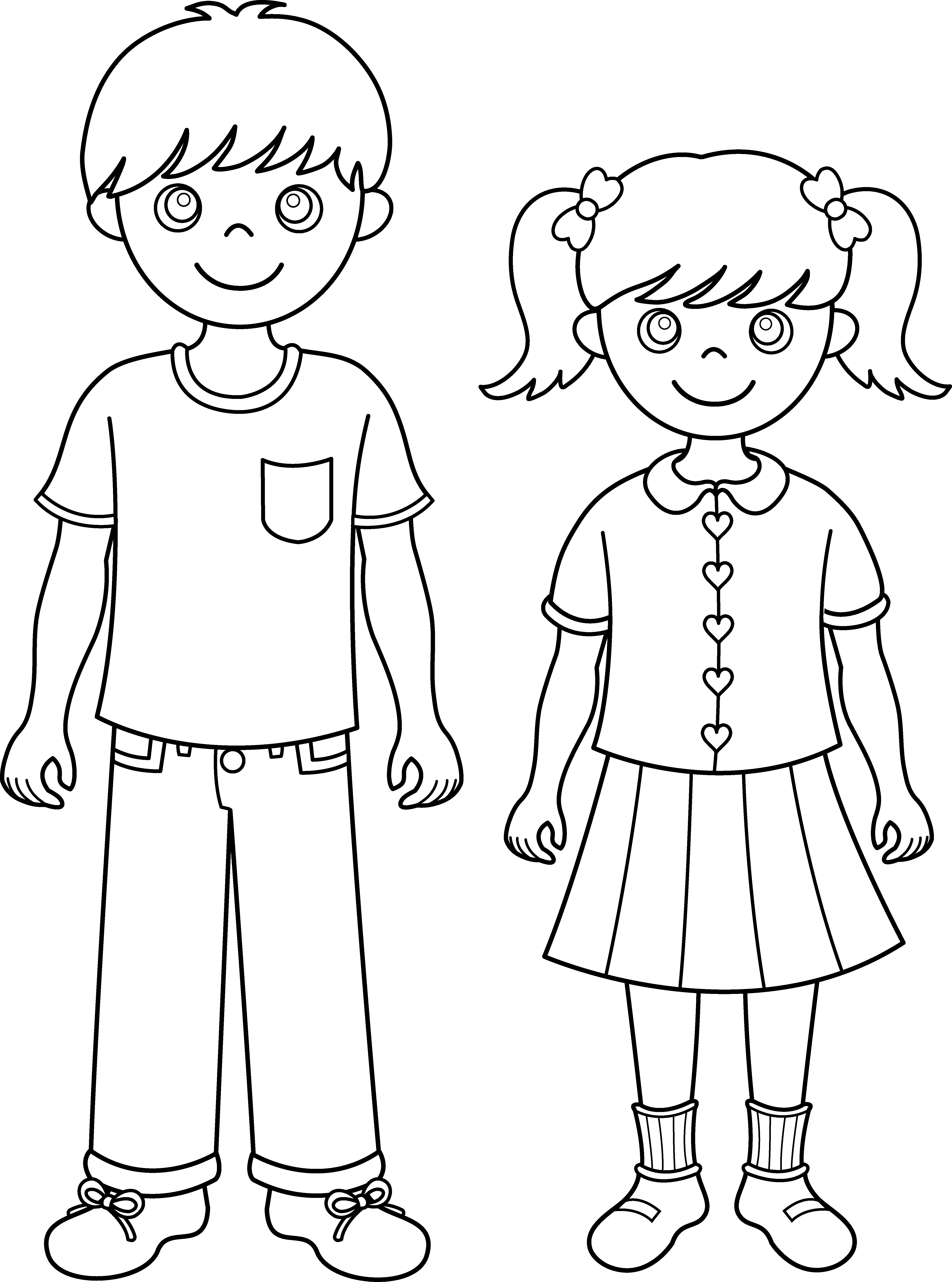 4845x6524 Coloring Pages Brothers And Sisters
