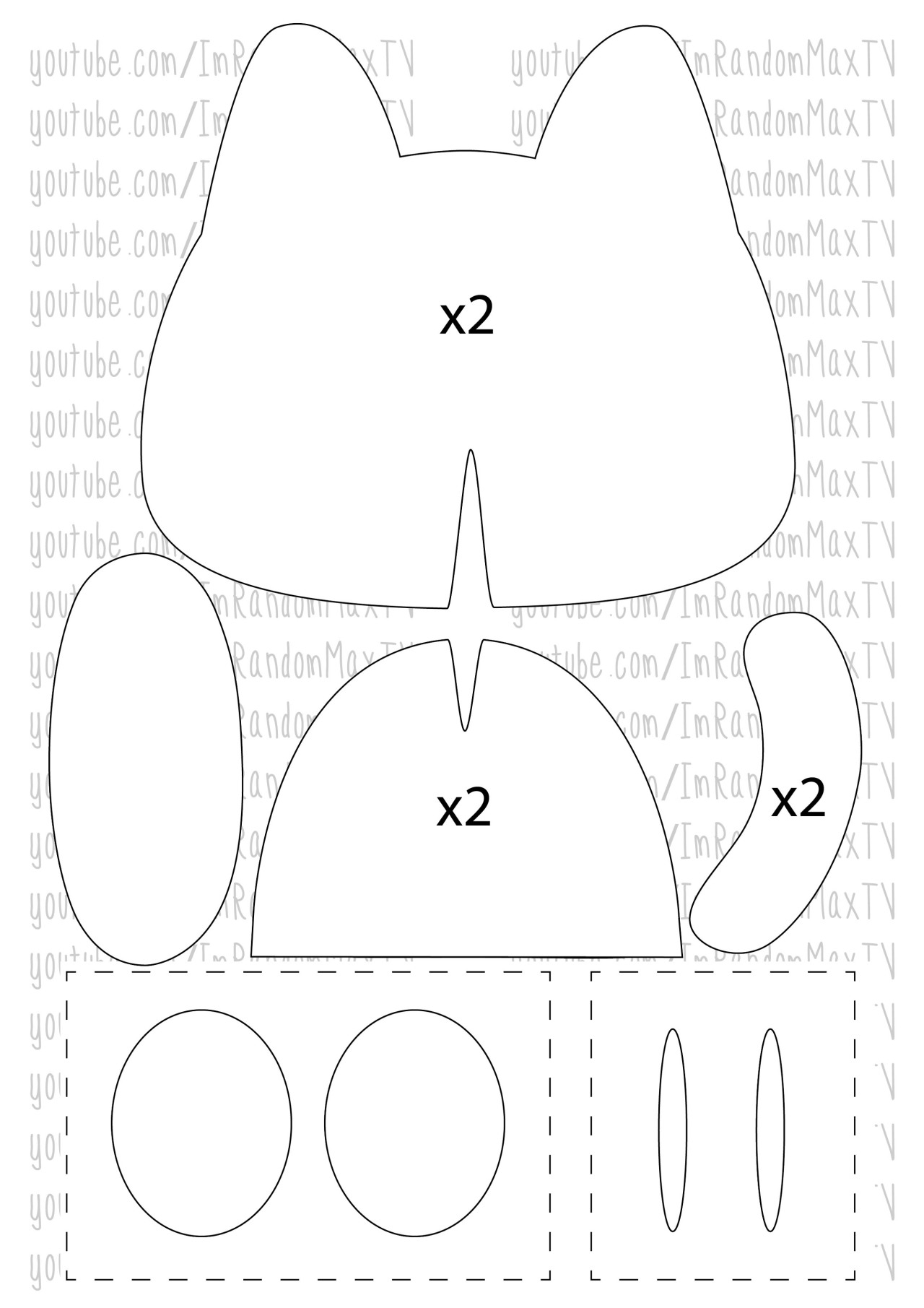 1280x1811 Imrandommax Diy Reindeer Felt Coaster Template tutorial!