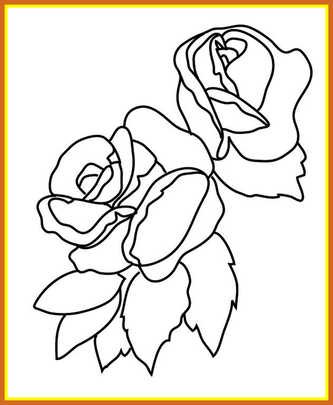 1099x1335 Stunning Easy Rose Drawing At Getdrawings For Personal Use Pic