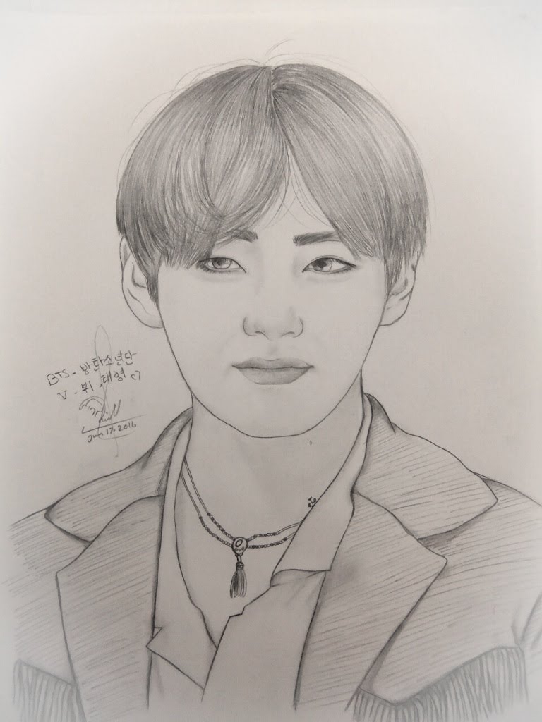 Bts V Drawing Easy at GetDrawings | Free download