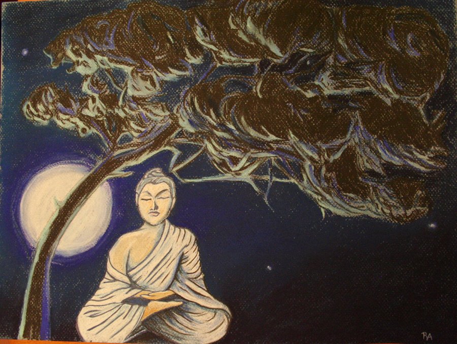 900x678 Buddha Under The Bodhi Tree By Isayreadordie
