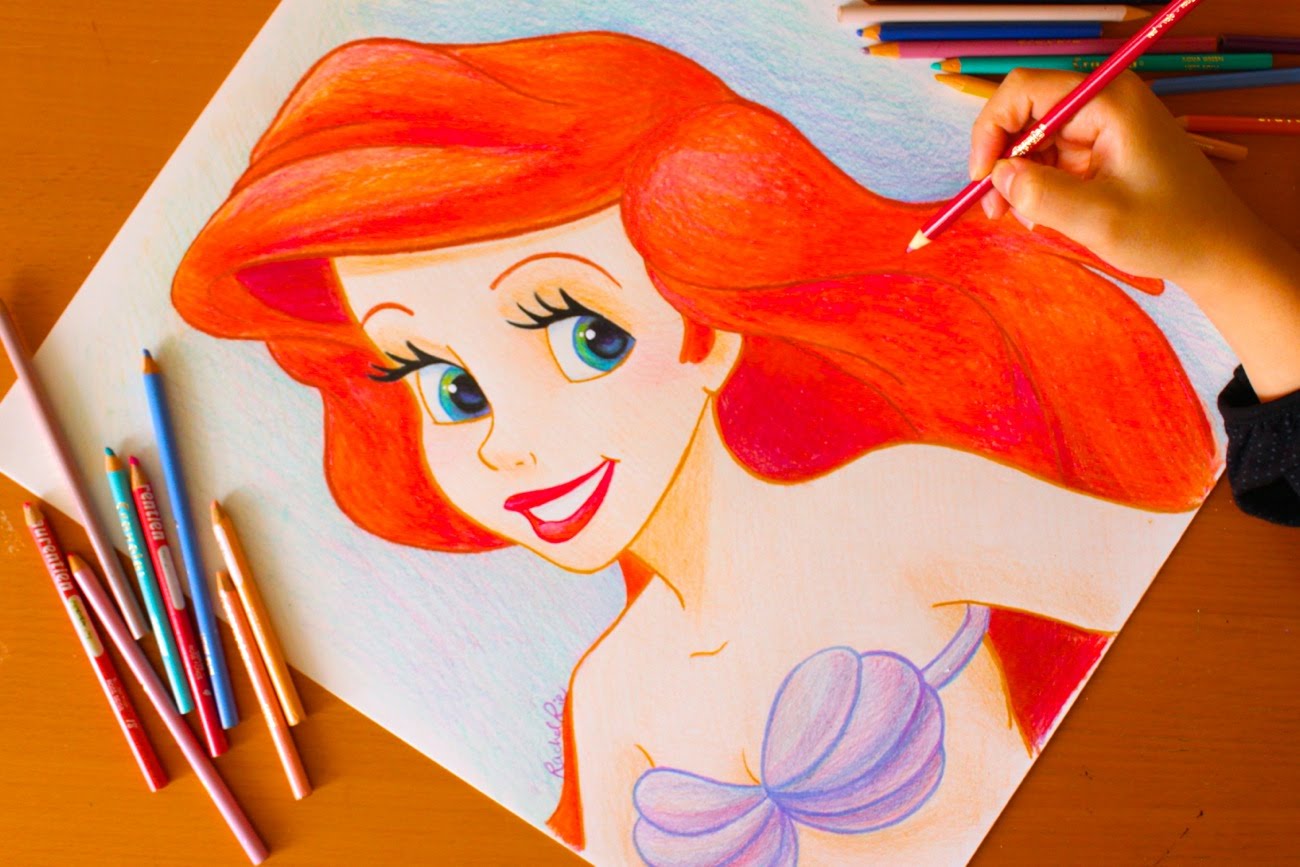 1300x867 Drawing Princess Ariel Little Mermaid Budget Art