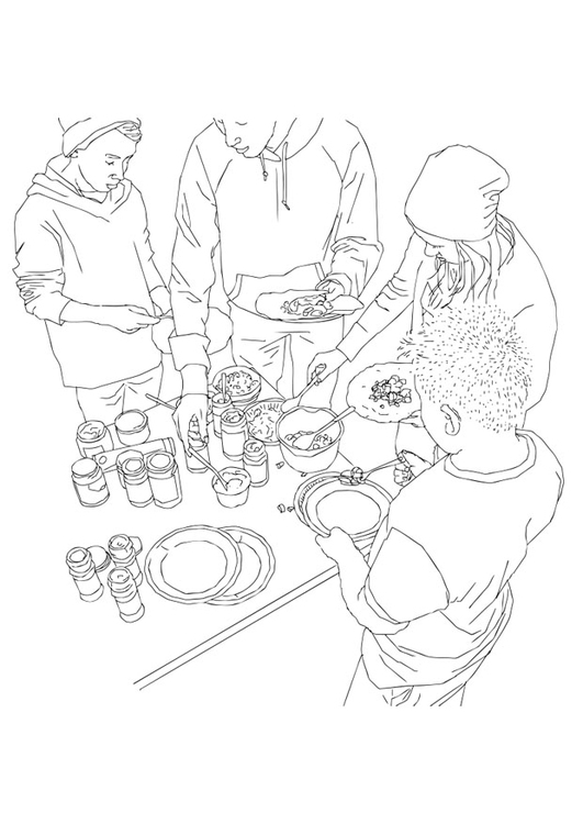 531x750 Coloring Page Buffet