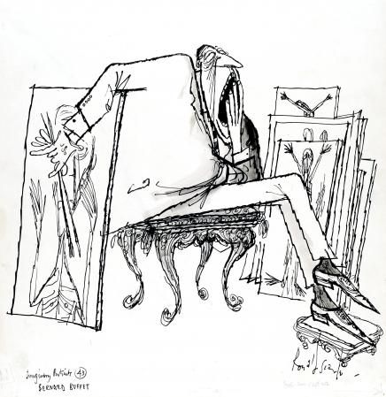 436x449 Ronald Searle Tribute Bernard Buffet Draw A Fine Line
