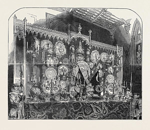 300x261 The Grand Buffet Drawing By English School