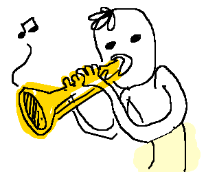 300x250 Guy Playing A Trumpet