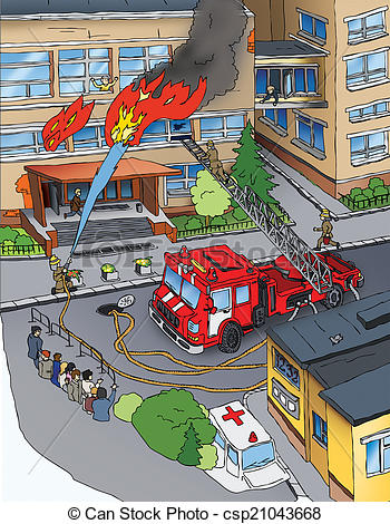 350x470 Fire Safety. Fire. Drawing. Drawing On A Subject Of Fire Safety