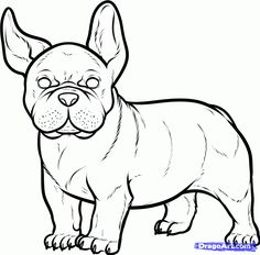 236x232 How To Draw A French Bulldog, French Bulldog, Step By Step, Pets