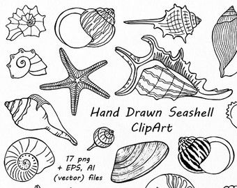 340x270 Big Set Of Doodle Marine Life Clipart, Sea Life Clip Art, Ocean
