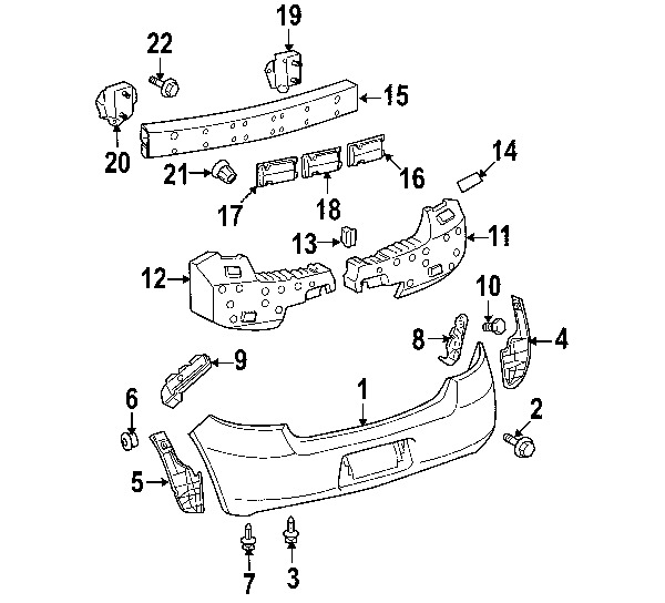 600x544 Toyota Oem 09 11 Yaris Rear Bumper Side Seal Right 5259152270 Ebay