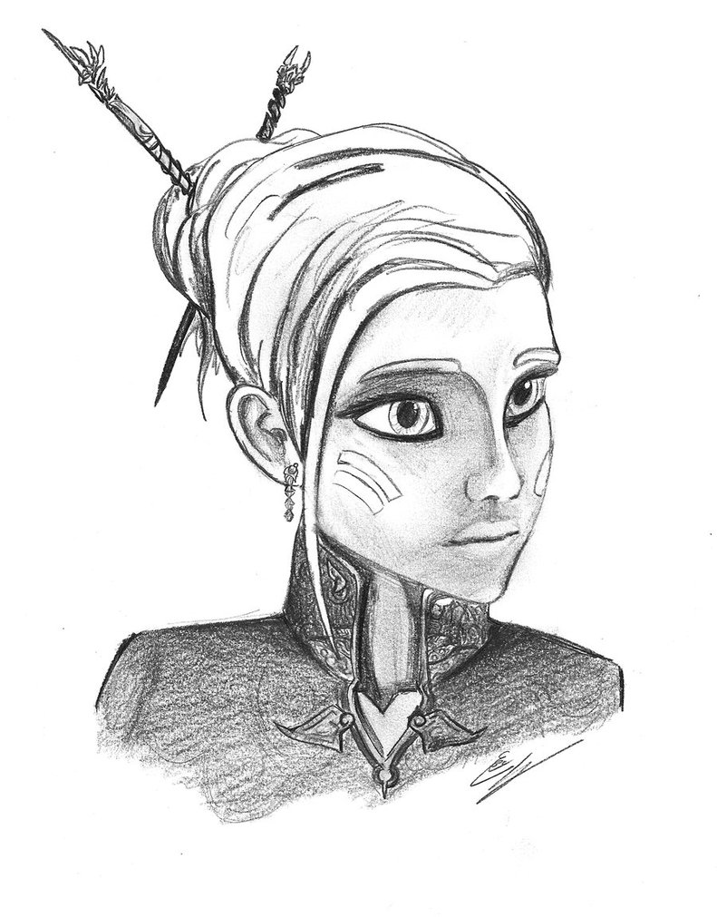 791x1011 Hair Bun Riyo Bw By Wellthatwashard