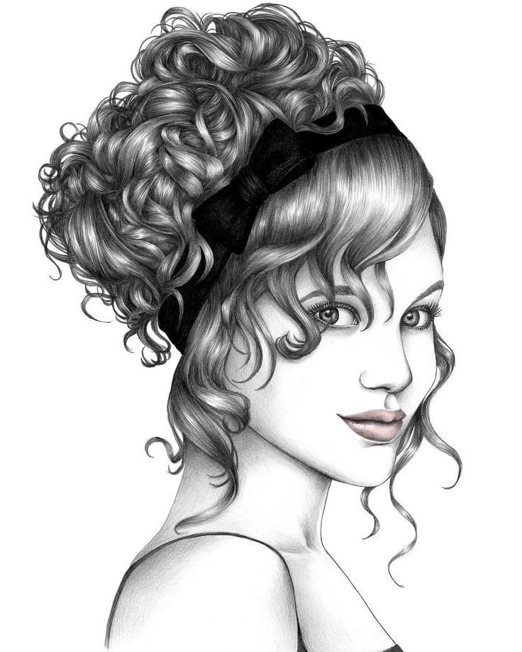 736x920 Drawn Hair Bun