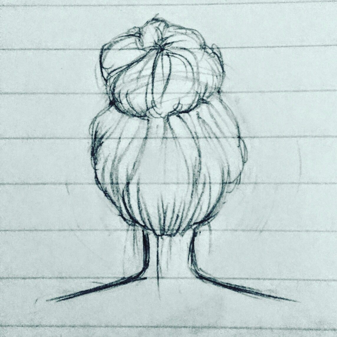 1144x1144 Messy Bun Drawing Art Tutorials Messy Buns