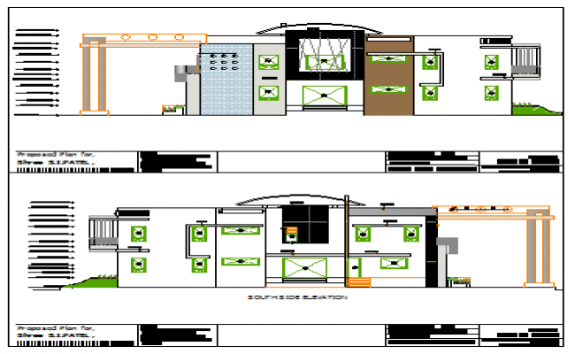 650x400 Elevation Design Drawing Of Bungalow Design Drawing