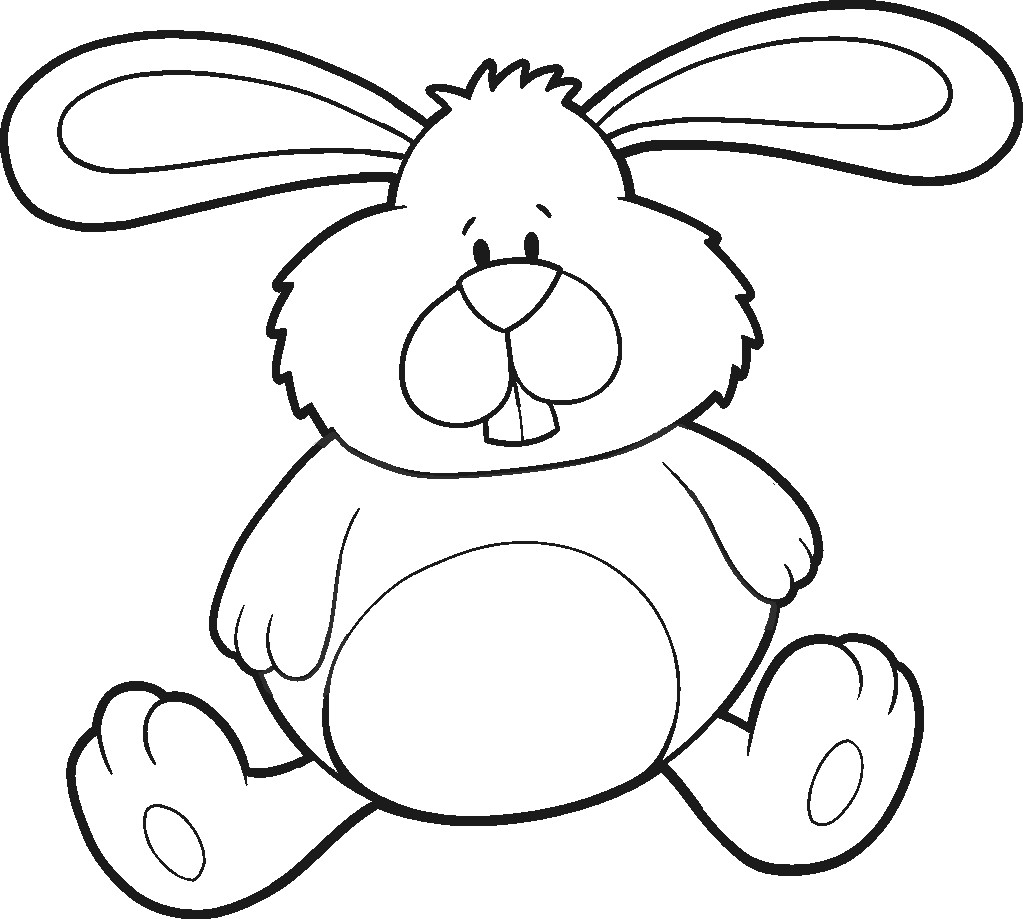 1023x919 Coloring Easter Bunny To Print 4 Coloring Pages Free Printable