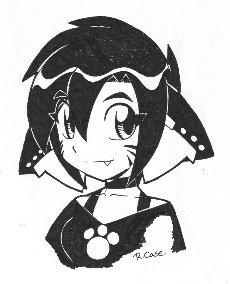 805x993 Lara Ink Bust By Rongs1234