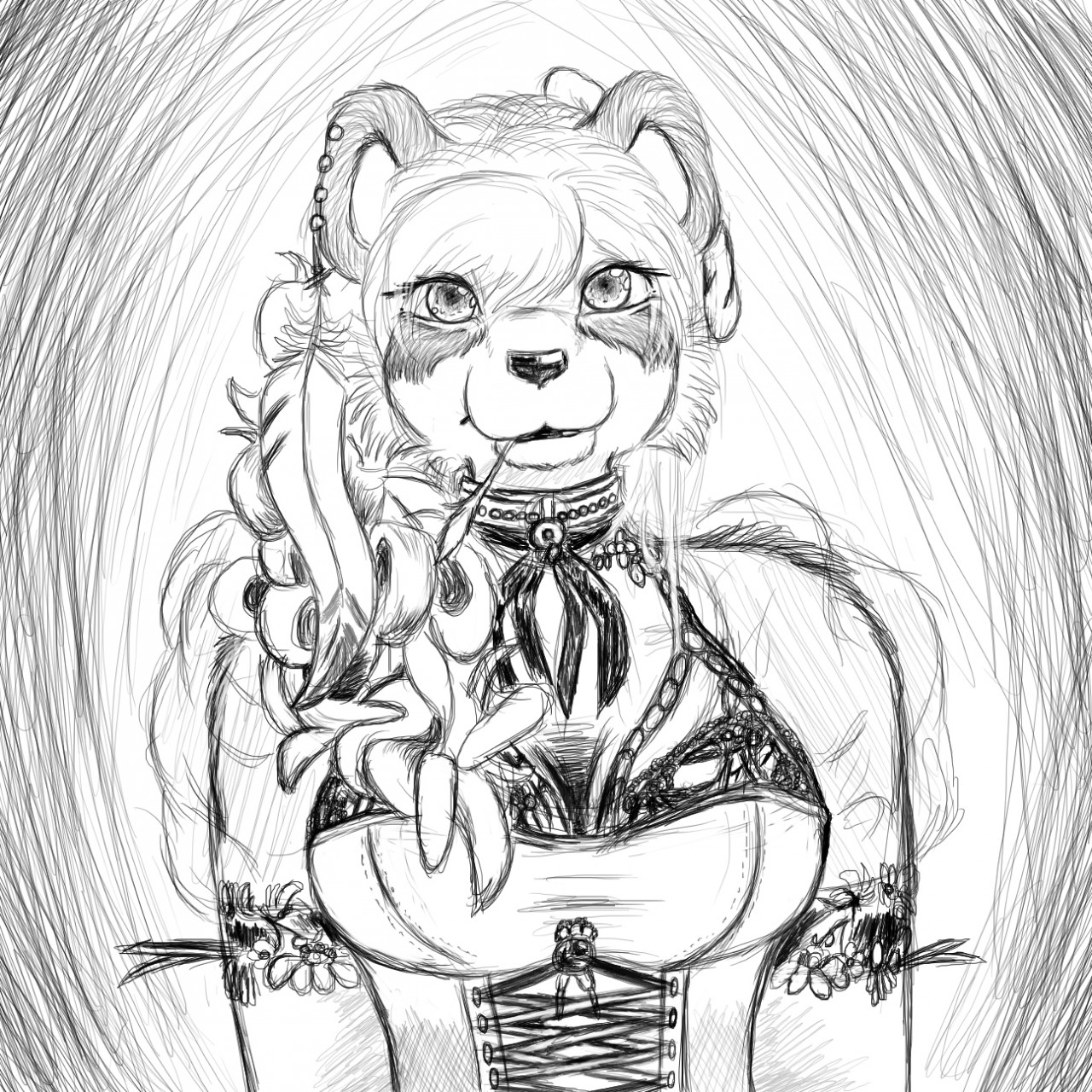 1280x1280 P'Anna Dontamure [Bust Sketch] By Dontamure