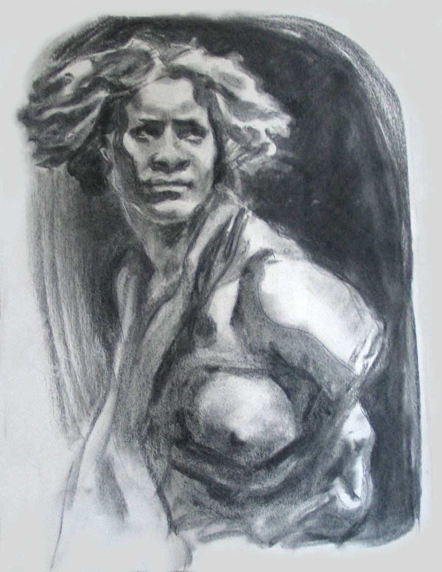 900x1164 Still Life Bust Drawing By Freakydee1212