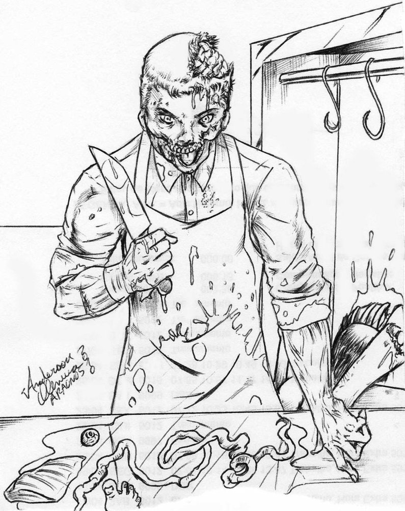 795x1004 Frequencia Z The Zombie Butcher By Aracnosunf
